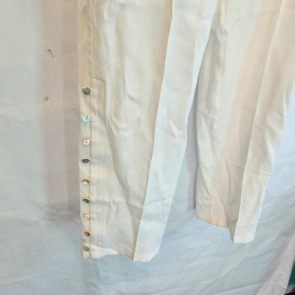 ALTUZARRA Catkin off white linen pants size S BNWT - Picture 8 of 16